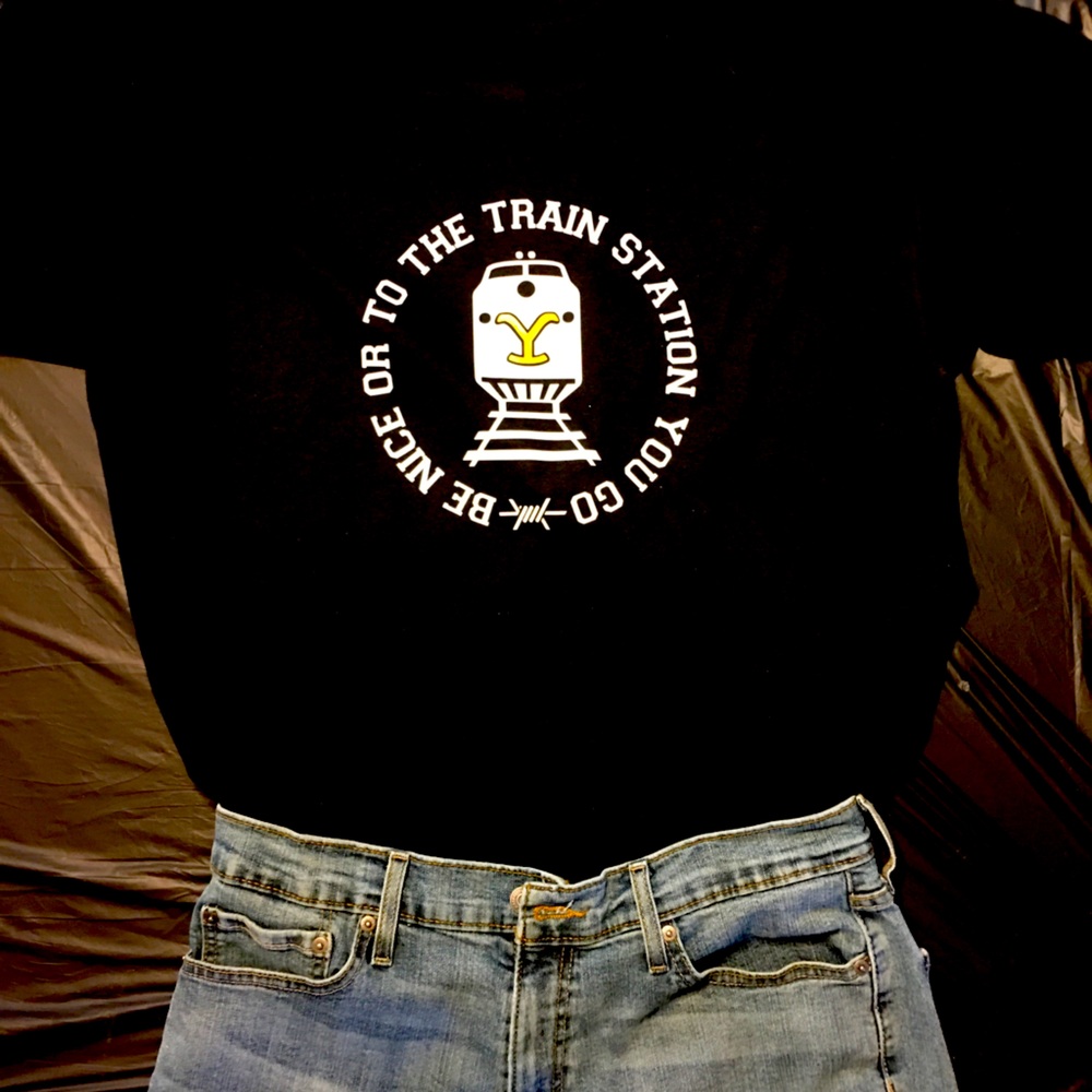 Yellow Stone Train Station Tee